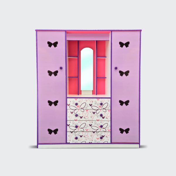 Peinador de 2 puertas 4 Cajones Mariposas