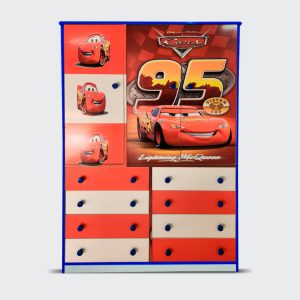 Closet de 3 puertas y 8 cajones Pixar Cars 95