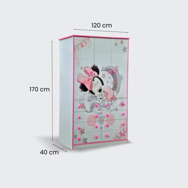 Closet de 3 puertas y 8 cajones Baby Minnie Sleep - Imagen 3