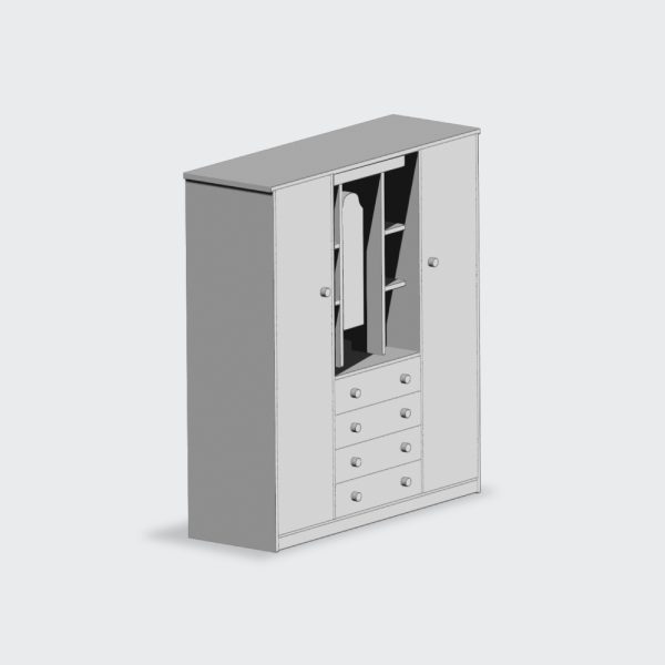Peinador de 2 puertas 4 Cajones personalizable