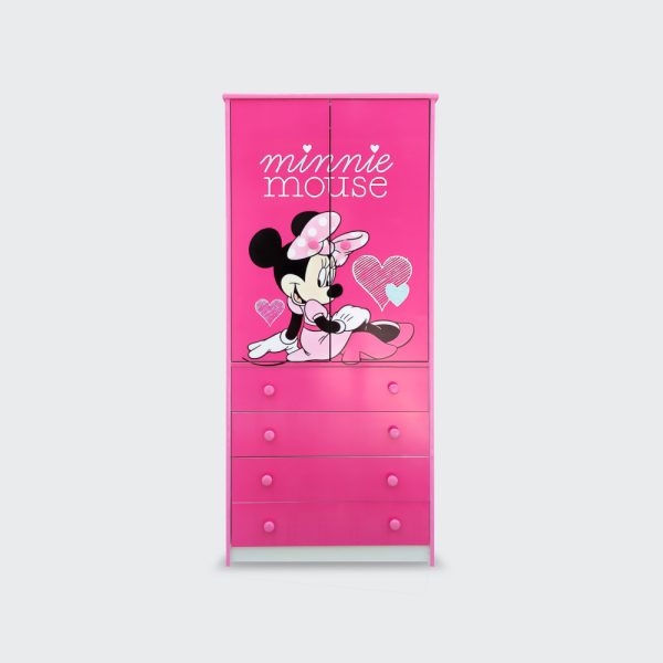 Closet de 2 puertas 4 cajones Minnie Mouse