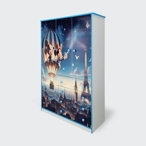 Closet de 3 puertas y 4 cajones Mickey y Minnie Paris - Imagen 2