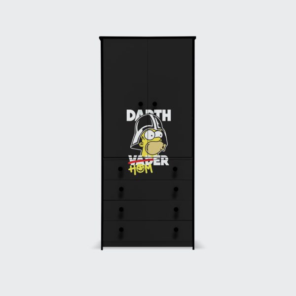 Closet de 2 puertas 4 cajones Darth Homer