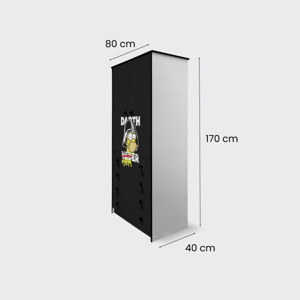 Closet de 2 puertas 4 cajones Darth Homer - Imagen 3