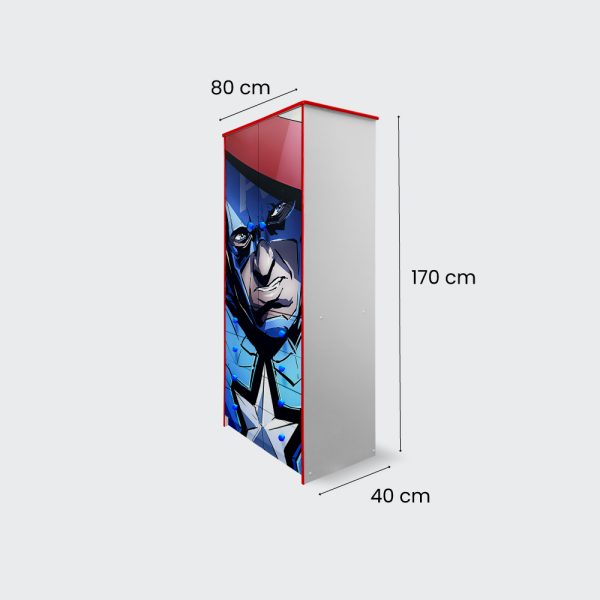 Closet de 2 puertas 4 cajones Capitán America Marvel comics - Imagen 3