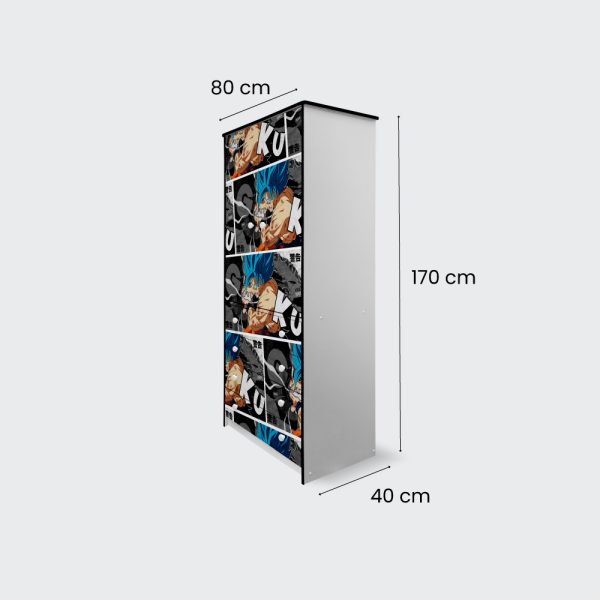 Closet de 2 puertas 4 cajones Sayian-Blue-Goku - Imagen 3