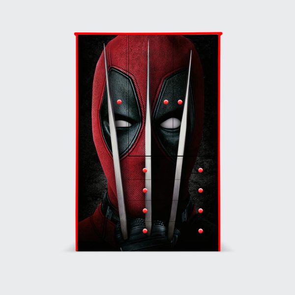Closet de 3 puertas y 4 cajones Deadpool Wolverine's claws
