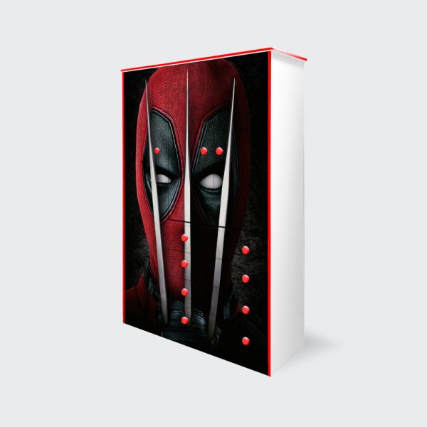 Closet de 3 puertas y 4 cajones Deadpool Wolverine's claws - Imagen 2