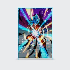 Closet de 3 puertas y 4 cajones Saiyan-Blue-Goku-Kamehameha