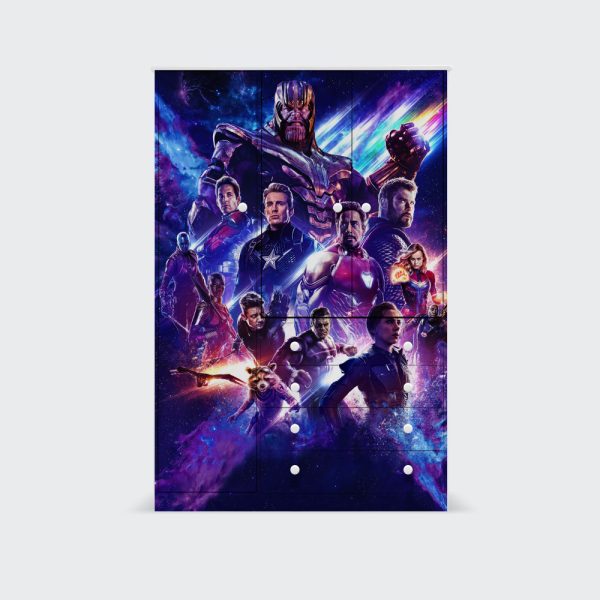 Closet de 3 puertas y 4 cajones Marvel Avengers