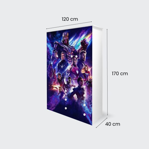 Closet de 3 puertas y 4 cajones Marvel Avengers - Imagen 3