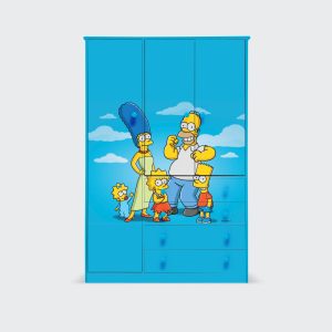 Closet de 3 puertas y 4 cajones Simpson Family