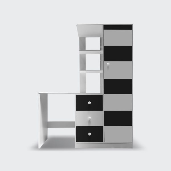 Closet Escritorio blanco y negro