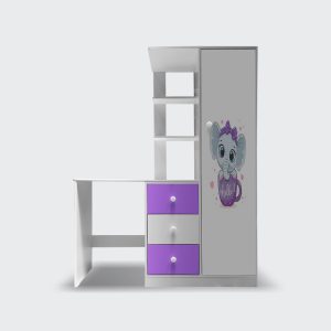 Closet Escritorio Elefante bebe morado
