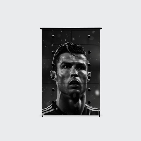 Cómoda de 7 cajones C Ronaldo black and white