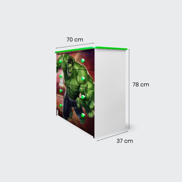 Cómoda de 4 cajones Hulk Comics - Imagen 3