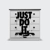 Cómoda de 4 cajones Nike just do it white and black liquid