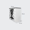Cómoda de 4 cajones Nike just do it white and black liquid - Imagen 3
