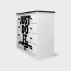 Cómoda de 4 cajones Nike just do it white and black liquid - Imagen 2