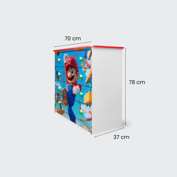 Cómoda de 4 cajones Super Mario Jump - Imagen 3
