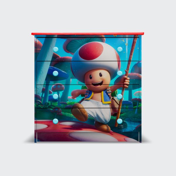 Cómoda de 4 cajones Toad Super Mario Bros