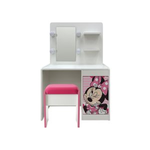 Tocador Infantil Hollywood Minnie Mouse Fucsia Puntos