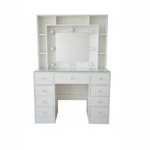 Tocador Hollywood repisero 9 cajones