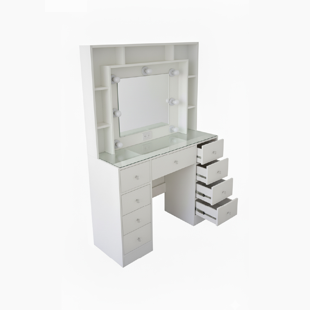 Tocador Hollywood repisero 9 cajones - Imagen 4