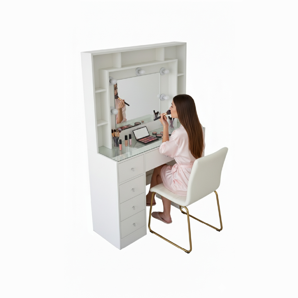 Tocador Hollywood repisero 9 cajones - Imagen 2