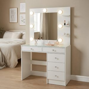 Tocador 5 cajones foco embutido